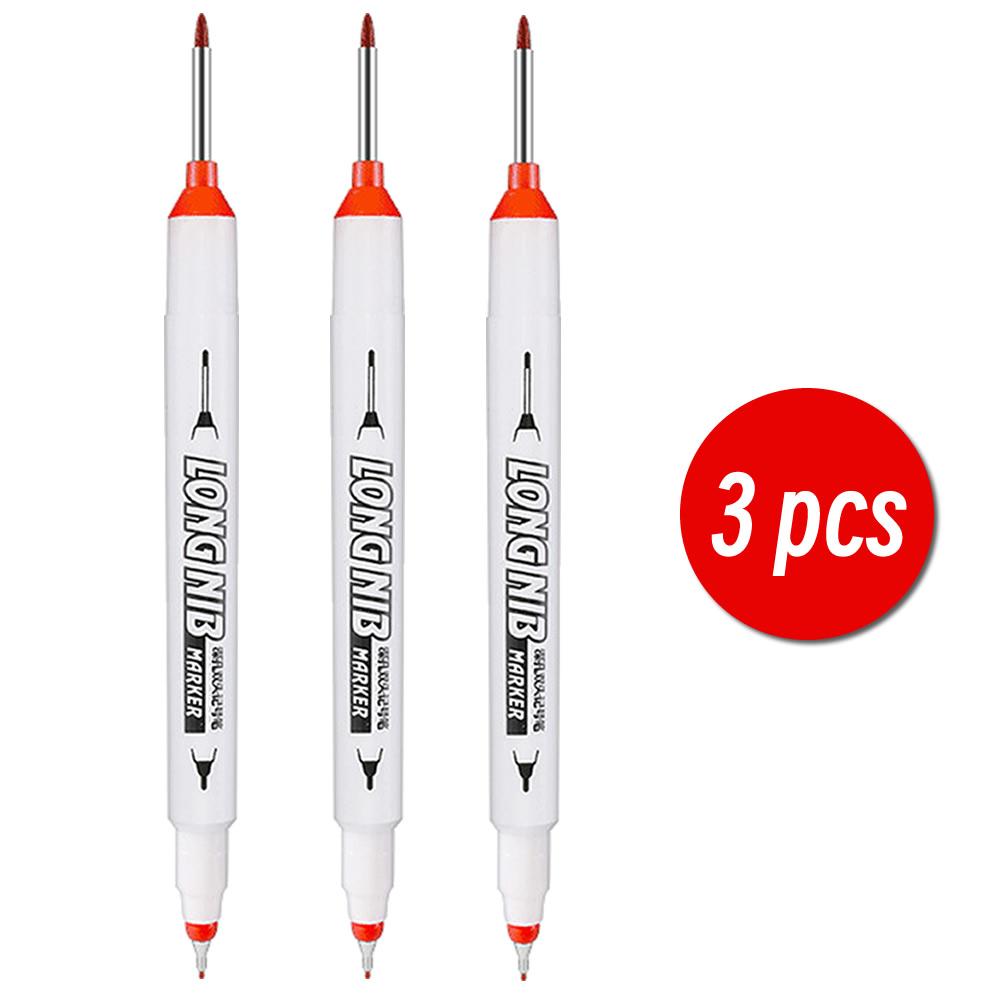20mm Double-Tip Deep Hole Long Head Nib Markers Graffiti Marker Metal Pen Waterproof Woodworking Decoration Multi-Purpose Tools