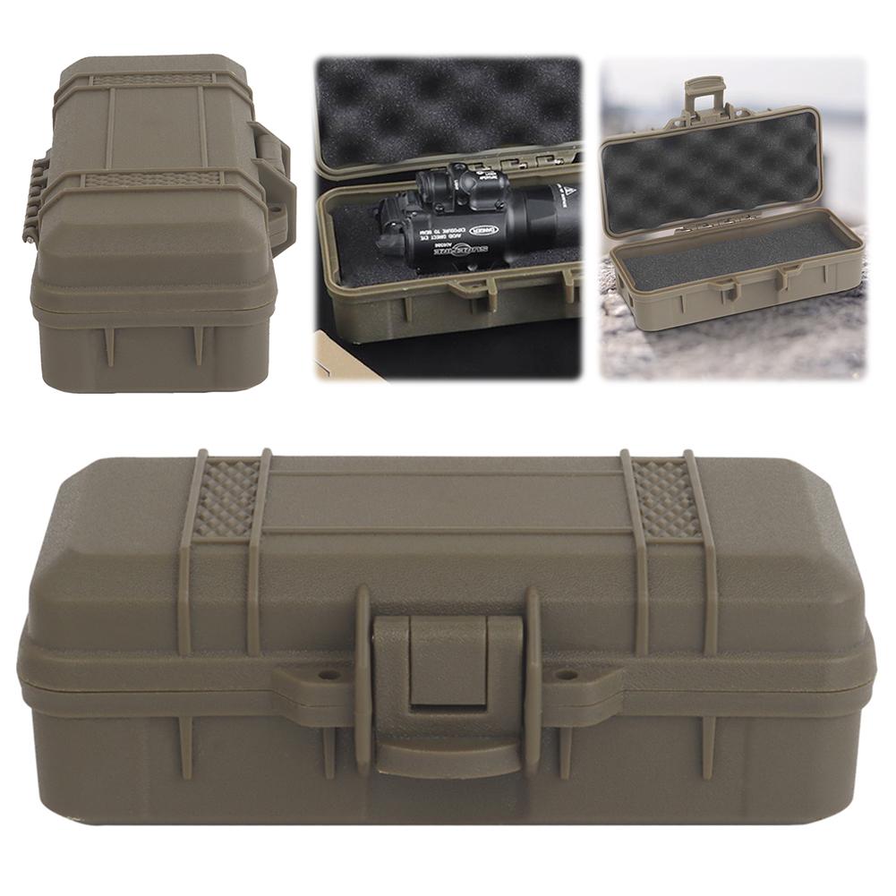 Outdoor Survival Tool Case with Sponge Sealed Shock Absorption Box Lockable Safety Protective Tool Case Outdoor Camp Accessories