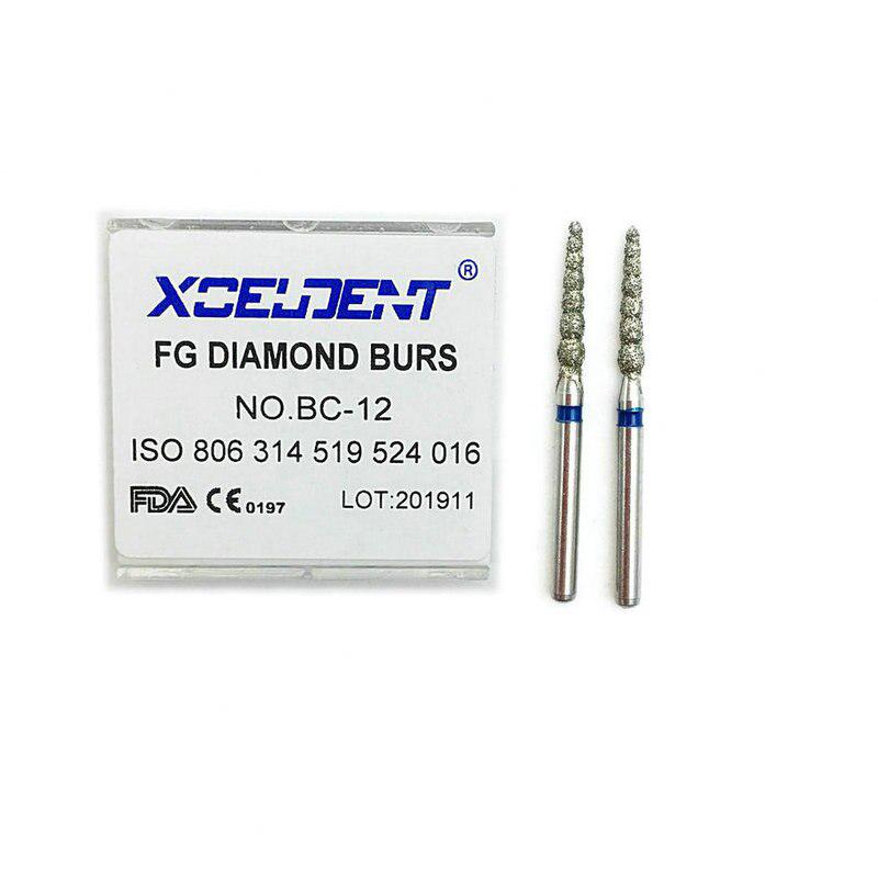 10 Stück Dental Diamantbohrer Bohrer Griff 1,6 mm Zahnarzt Zahnaufhellungswerkzeuge für Hochgeschwindigkeitshandstück BC-12