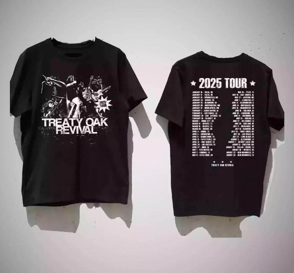 Treaty Oak Revival 2025 Tour Unisex Size S-5XL T-Shirt, Treaty Oak Revival Merch Unisex T-Shirt S