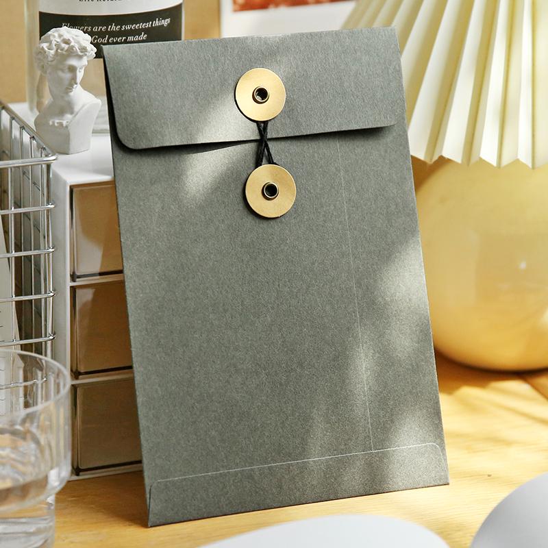 Retro A5 Kraft Tie-Up Envelope: Thread-Bound Document Storage with Ceremony Flair