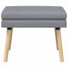Double Layer Bench Light Gray 60 X 40 X 46 Cm Fabric