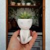 Nordic Style Minimalist Flower Pot Abstract Creative Vase Cute Handicraft Hydroponic Flower Holder Bonsai Succulent