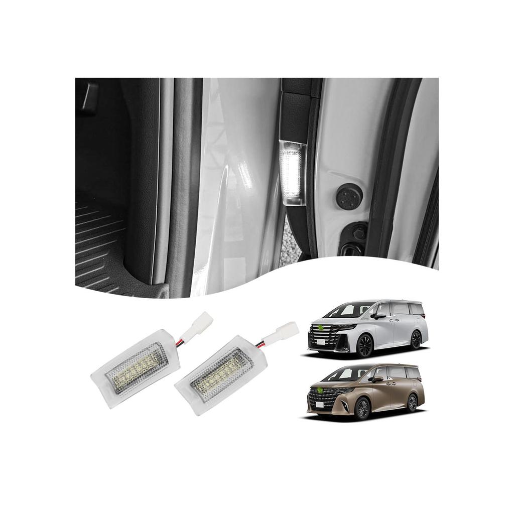 Toyota New Alphard 40 Sliding Door Courtesy Welcome Spot and Step Door Welcome Lights for Rear Genuine Easy High Includes Installation Set of