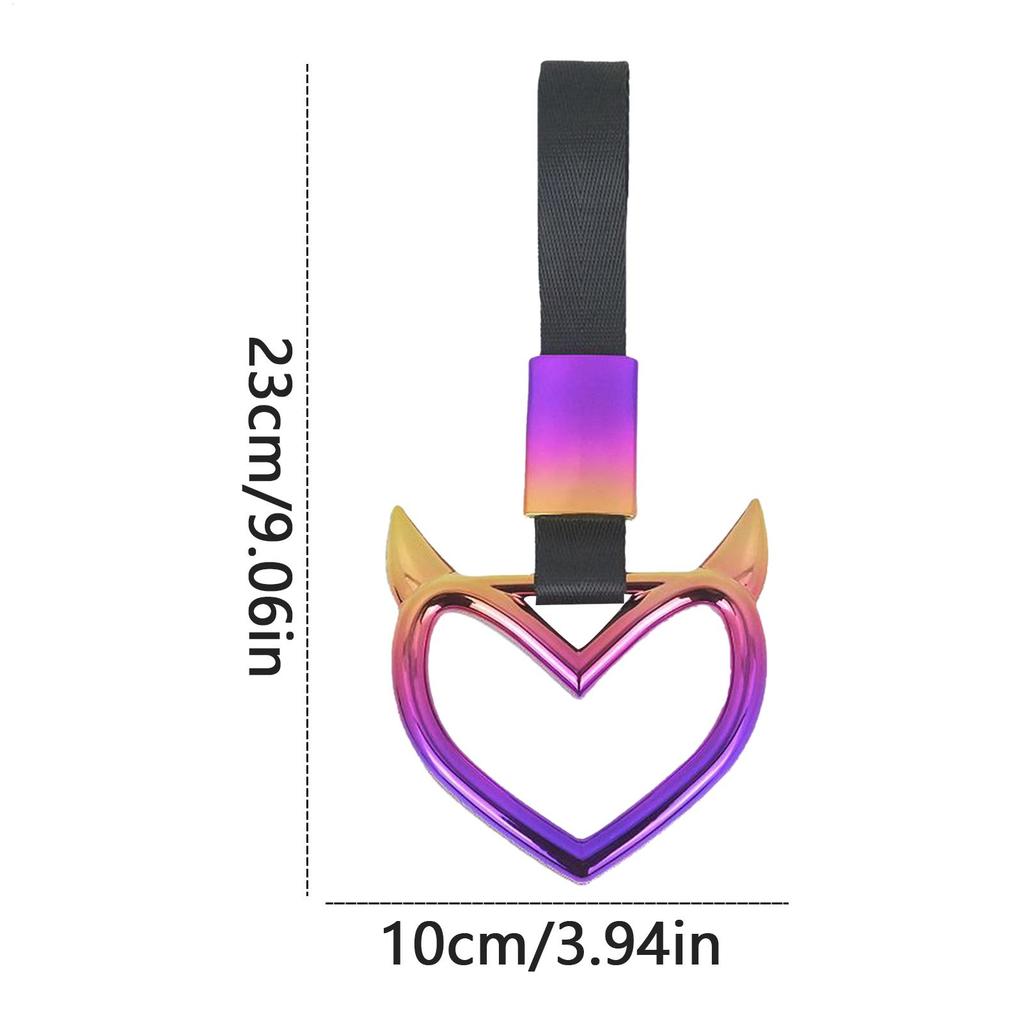 Pasek Uchwyt Samochodowy w Kształcie Serca Serca do Samochodu Wiszące Pętle na Tylny Zderzak Pierścień Ostrzegawczy Wnętrze Pojazdu Dekoracja Autokaru Osoby Starsze