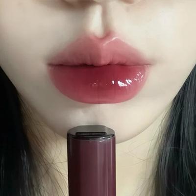 Crystal Hawthorn Red Mirror Lipstick Water Light Jelly Lipgloss Moisturizer Lasting Non-stick Clear Pink Lip Glaze Korean Makeup