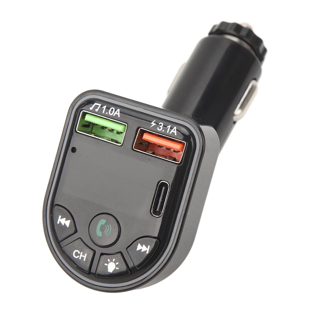 Bluetooth 5.3 Transmitter Wireless Radio Bluetooth Car Adapter USB Handsfree Car Radio Modulator MP3 Music Player P20