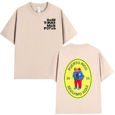Bad Bunny DTMF Debi Tirar Mas Fotos 2025 New Album T Shirts Men Women Clothing Cotton Oversized T-shirts Hip Hop Fashion T-shirt
