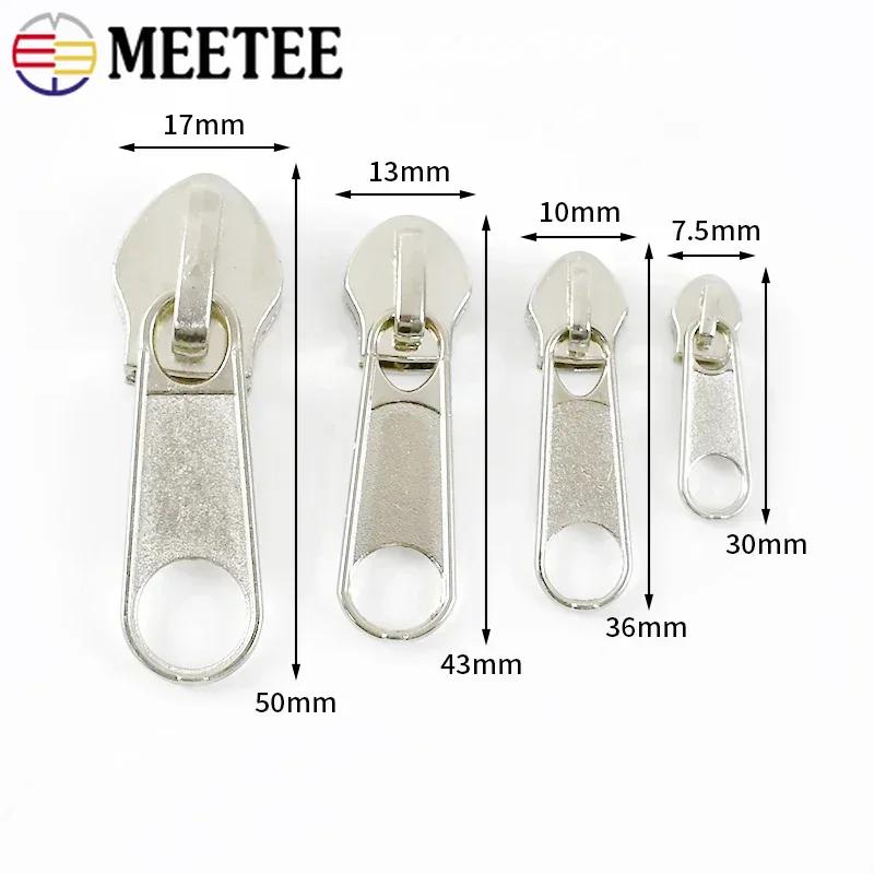 10/20/40Pcs 3# 5# 8# 10# Zipper Puller for Nylon Zips Bag Tent Single/Double Zip Slider Luggage Zippers Replace Repair Accessory