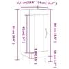 VidaXL Buffet blanc 34,5x34x90 cm bois d'ingénierie 830420
