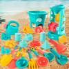 Beach Sand Toys With Car Mold Shovel Water Games 23-Piece Summer Sand Beach Toys Set For Kids Girls Boys Outdoor Camping Pool