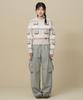 BBC EARTH W String Brushed Cargo Pants_Olive