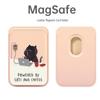 Cat Cafe MAGsafe Leather Card Holder for Apple Phone – Magnetic, Convenient Access Case