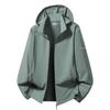 Ice Silk Sunscreen Clothing Men's Summer Jacket Thin Skin Clothing Quick-drying and Breathable Outdoor UV Protection Hooded Sunscreen Clothing