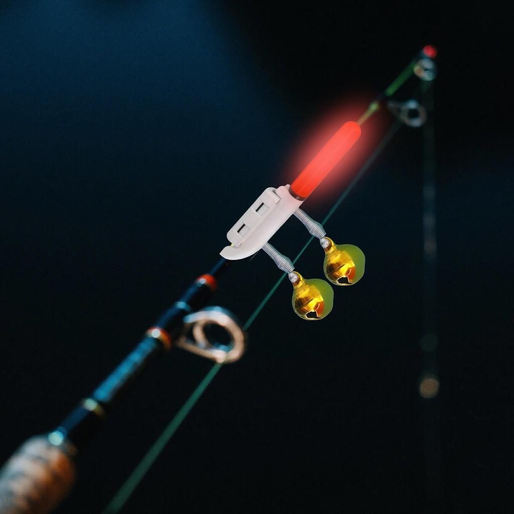 1PC Fishing Pole Clip On Light Waterproof Fishing Rod Tip Lamp Rechargeable Fish Finder Alert Glow Stick Stable for Night