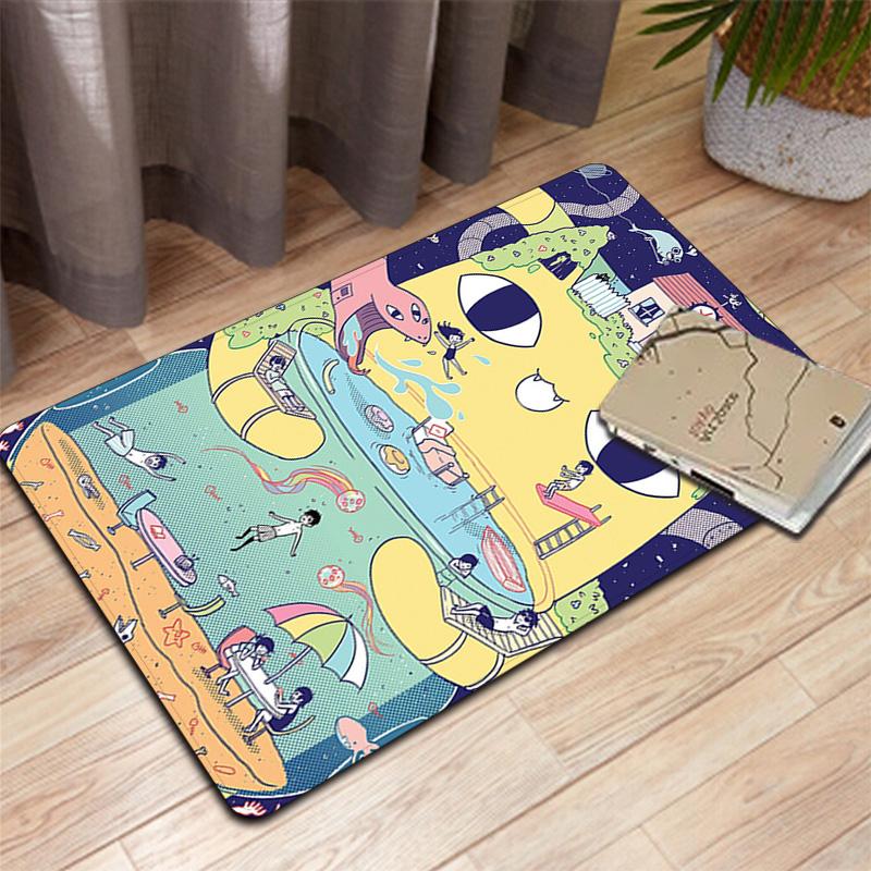 OMORI Theme Rug Floor Mat for Living Room or Bedroom Soft and Comfortable Carpet a Gift for Birthday and Holiday.