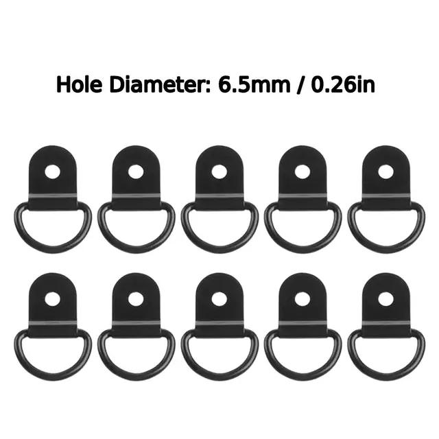 

10 шт. D-образные кольца, крепежные анкеры, кольцо-скоба, крюк из нержавеющей стали, крепежное кольцо для груза, подходит для автомобиля, лодки, грузового прицепа, транспортных средств, автодома, фургона
