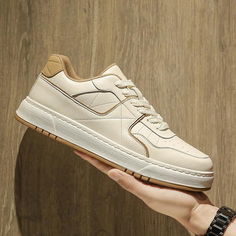 Модные классические мужские туфли из натуральной кожи — фото 6