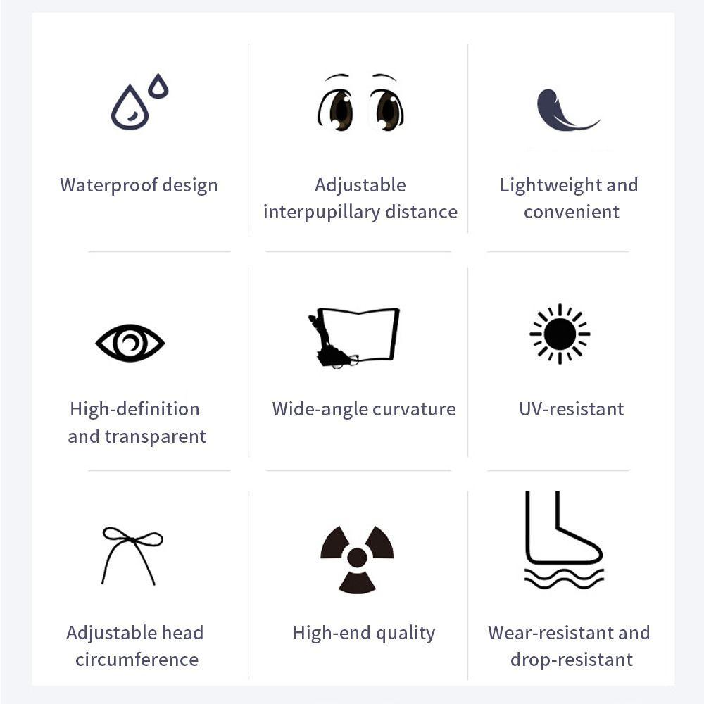 UV Protection Anti-Fog Swimming Goggles PC Nose Bridge Swim Goggles Unisex