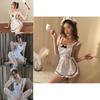 Elegant Polyester Maid Costume Sexy Role-playing Lingerie For Women One Size