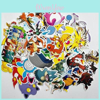 Versatile And Colorful Pokemon Stickers Set With Sun Moon Mimikyu Pikachu Bulbasaur