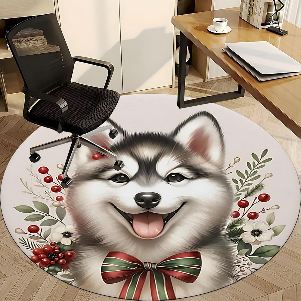 1pc Puppy Holiday Carpet for Office, Non-slip, Soft and Durable Office Rug, Perfect for Office Yy260128055