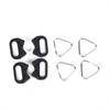 2 Pairs Of 4 Sets Triangular Rings Camera Shoulder Strap For 2MM Aperture