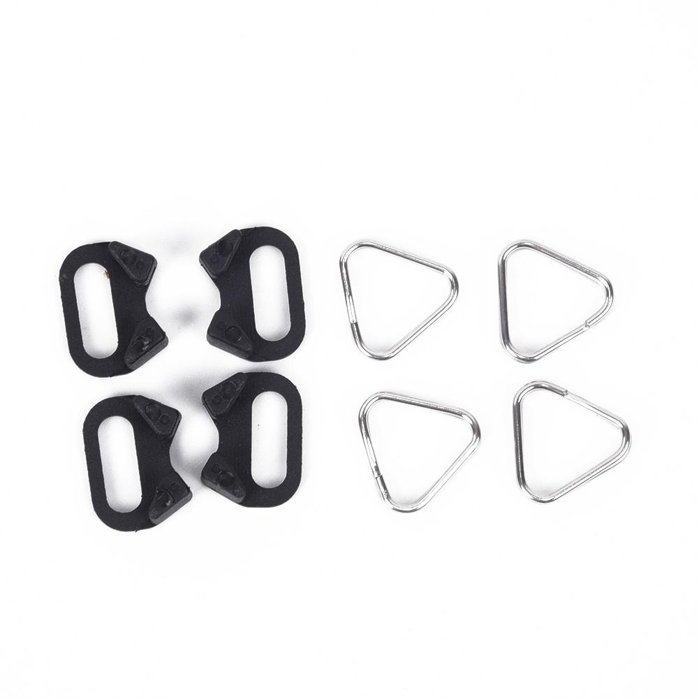 2 Pairs Of 4 Sets Triangular Rings Camera Shoulder Strap For 2MM Aperture