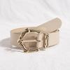 New Ladies Chic Fashion Pin Buckle Glossy Multi-color Elegant European and American Exquisite Belt Gold Buckle Simple Engraving