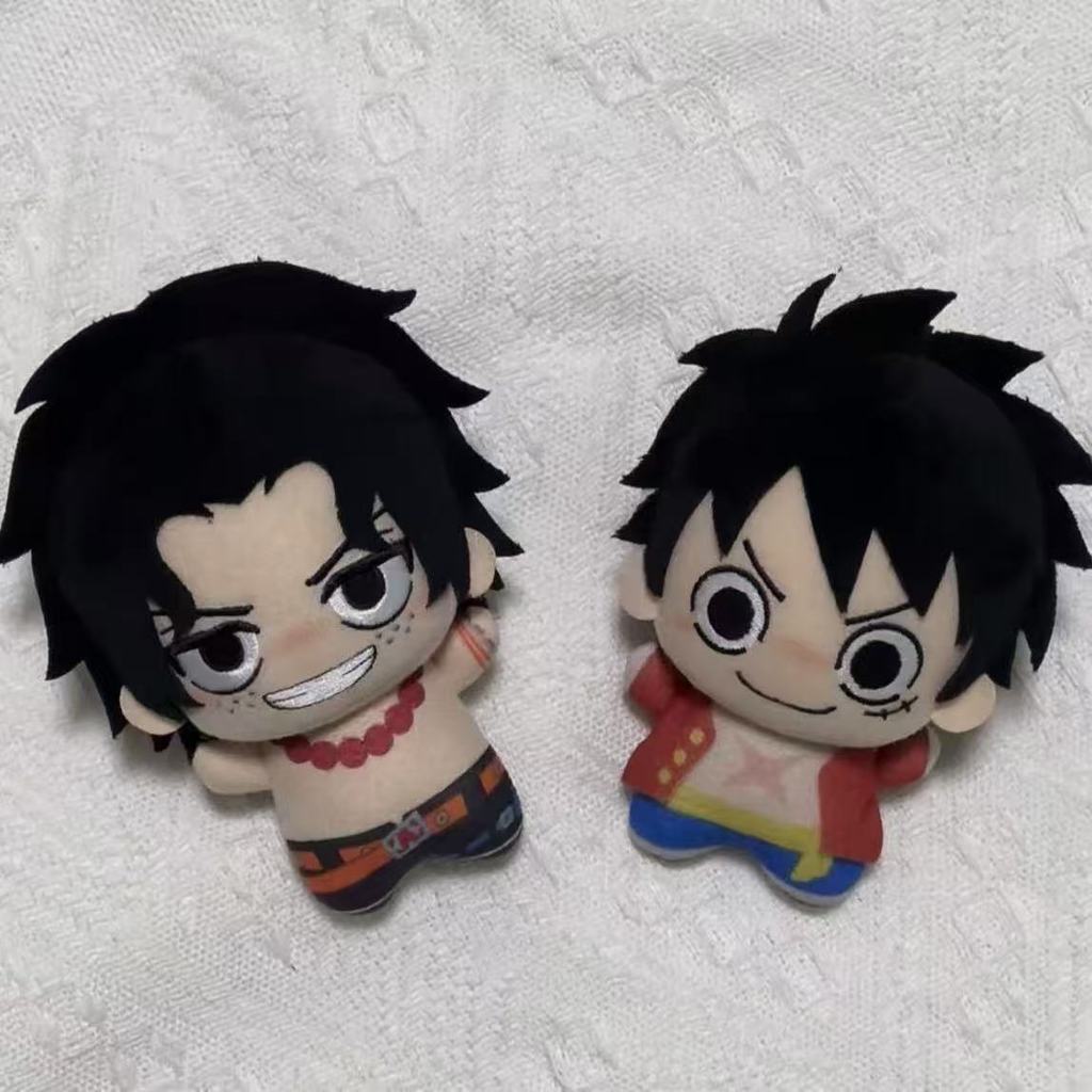 Luffy Und Ace 10cm Plüschfigur Mit Niedlichem Hängeanhänger Für Kinder