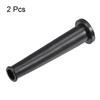 Uxcell Strain Relief Cord Boots Cable Hose Cable Sleeve Rubber 80mm Length Black 2-Pack