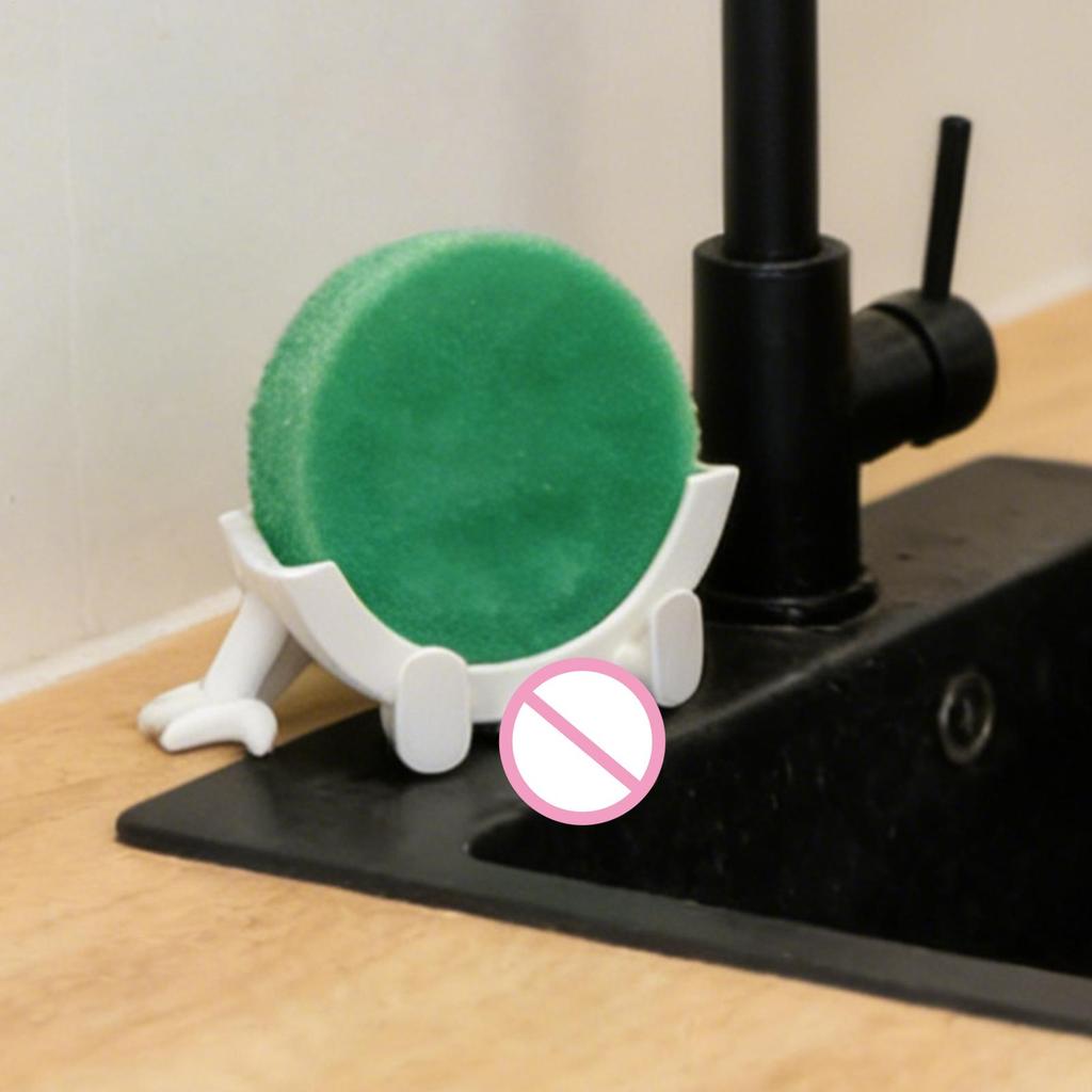 Sponge Holder for Sink Funny Pee Design Rack Space-Saving Sink Dish Sponge Stand for Home Bathroom Toilet Counter Apartment Wet