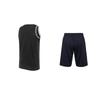 Under Armour Logo Print Loose Knit Quick-Dry Breathable Tank Top Training Shorts Casual Sports Set Men Sets Black 21500201-001+21500101-001