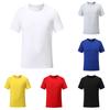 Men Women Plain T Shirts Cotton Comfortable Short Sleeves Crew Neck Top Tee