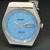 AUTOMATIC 6309A VINTAGE SEIKO JAPAN MENS SKY BLUE COLOR DIAL WATCH a701427-5