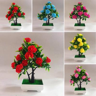 Kunstmatige nep-ingemaakte bloemplant Bonsai buiten/binnen/tuin woondecoratie