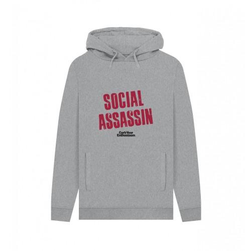 Curb Your Enthusiasm Unisex Adult Social Assassin Heather Hoodie