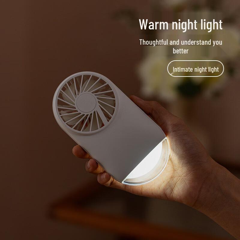 Portable Handheld USB Fan with Night Light