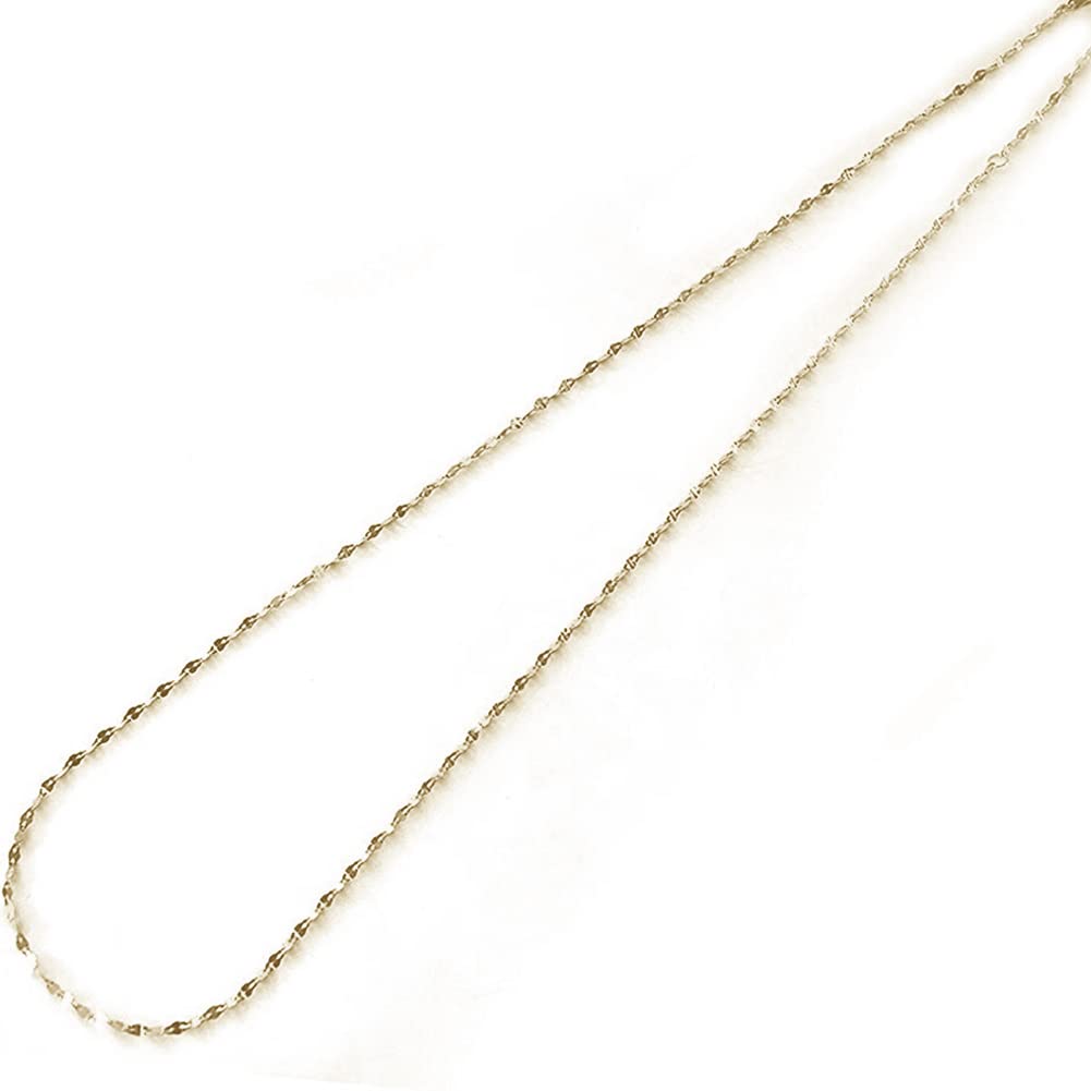 And My Jewelry 10K Yellow Gold Eclair Design Necklace K10YG [Your Box] [Gift Wrapped]