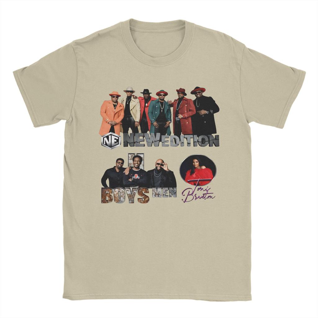 Mens Womens New Edition Way Tour 2026 Vintage RB Concert Shirt Cotton New Arrival Tee Shirts  Top Clothing