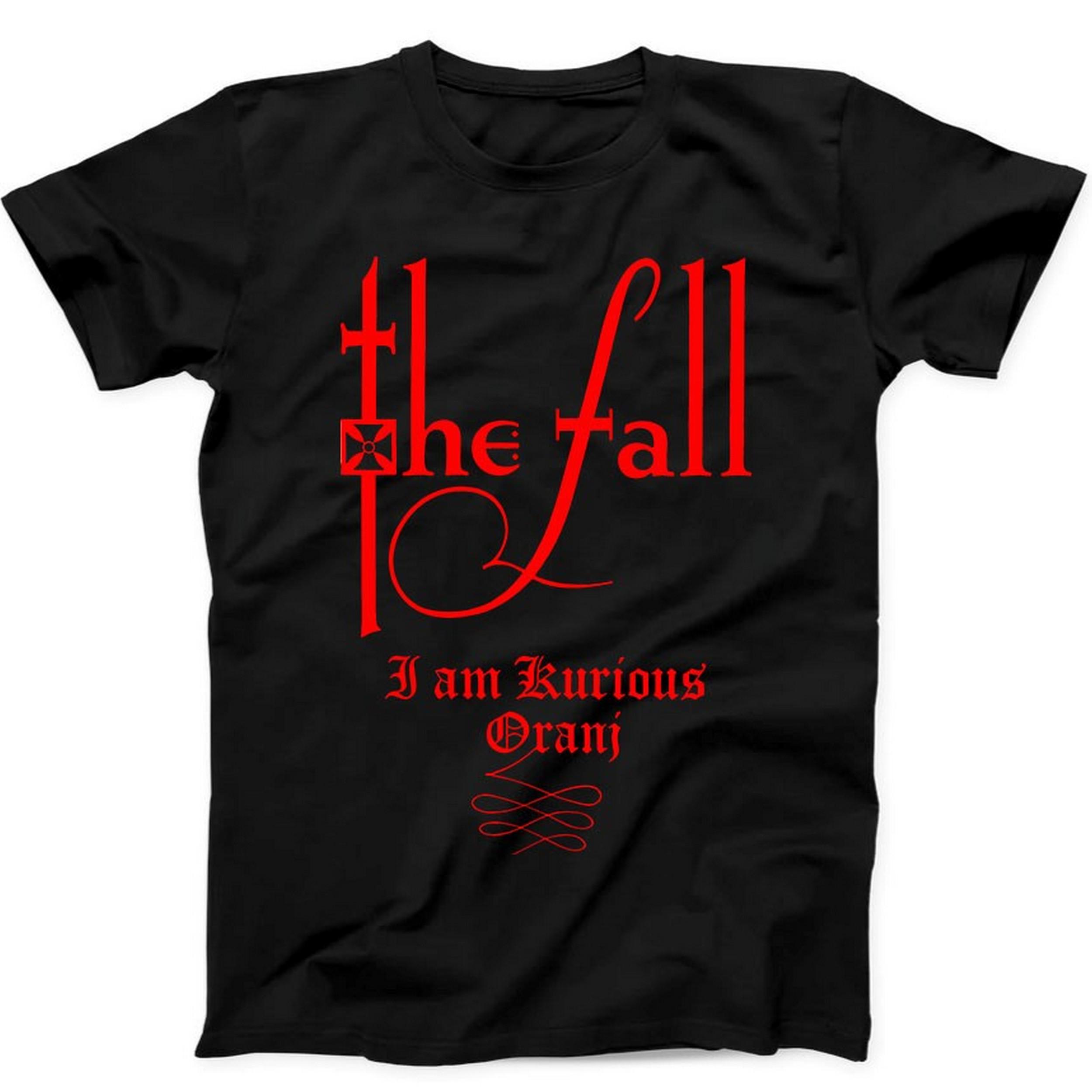 The Fall I Am Kurious Oranj Music Gift Tee Black T Shirt  Summer Mens and Womens Loose and Breathable Tshirt S