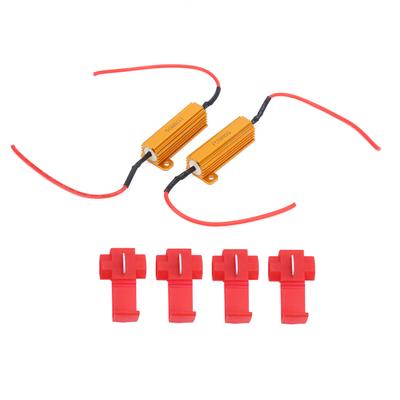 2 Stück 50 W LED-Decoder 8 Lastwiderstand Canbus Fehlerfreier Unterdrücker für Scheinwerfer Nebelscheinwerfer DRL