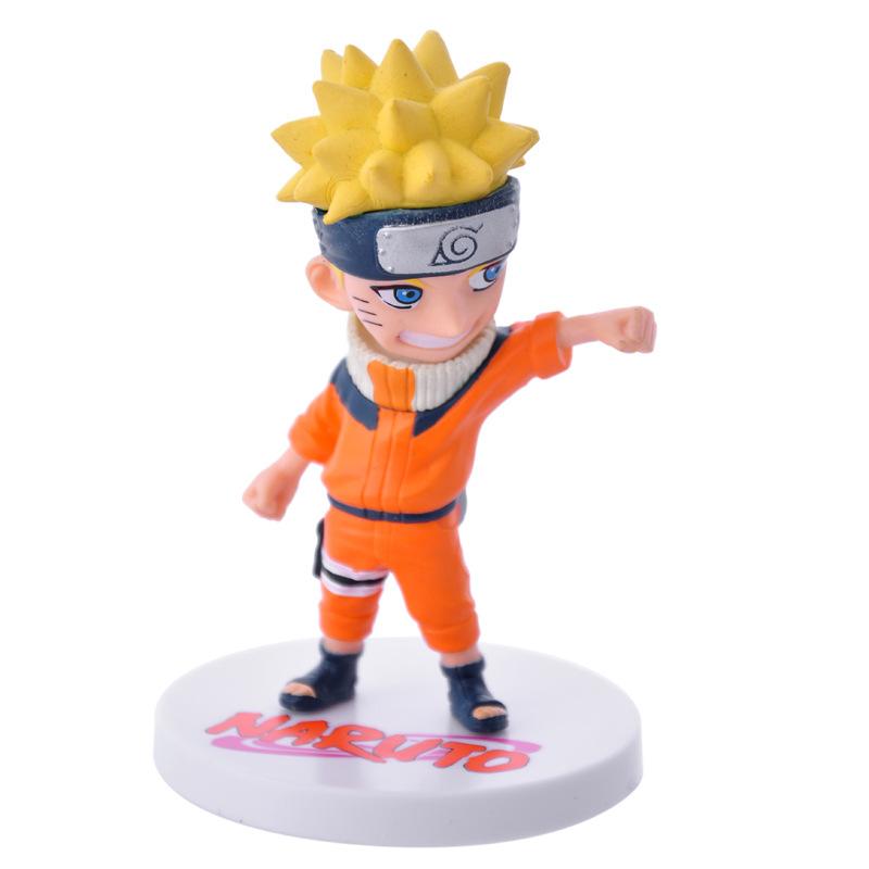 Uzumaki Naruto Shippuden Anime PVC Action Figure Hatake Kakashi Q Version Models Naruto Statue Collectible Toys Figma Kids Gifts