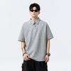 Lapel Short Sleeve Polo Shirt Men's Fashion Brand Summer T-shirt Korean Slim Fashion 2025 New All-Matching T-shirt Top
