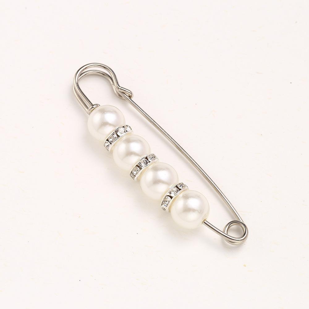 1Pcs Set Artificial Pearl Waist Pin Clips for Trousers Pants Skirts Dress Waistline Adjusting Shirts Sweater Brooch
