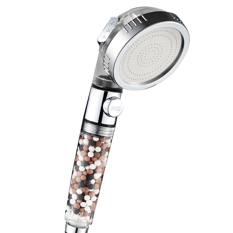 

Душевая лейка Регулируемая 3-режимная душевая лейка Ручной душ Высокое давление Экономия воды Одна кнопка для остановки воды Душевые лейки Shower Head