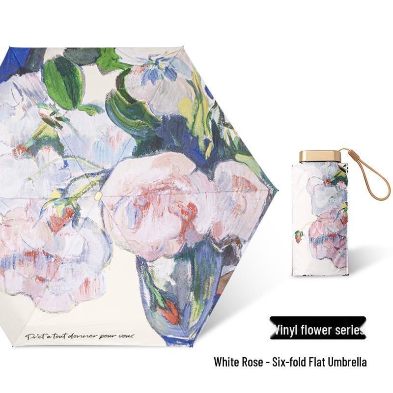 

Компактный мини-зонт Zhisan Compact 60% Fold для женщин - двойное назначение для солнца и дождя, высококачественная защита от ультрафиолета