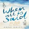 When All Is Said by Anne Griffin Paperback Book 9781473683020