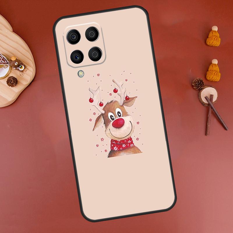 Merry Christmas Reindeer Case For Samsung Galaxy M52 M32 M22 M12 M13 M23 M33 M53 M14 M34 M54 M20 M30s M31s M51 Cover