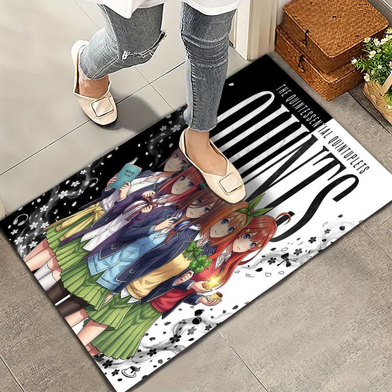 Alfombra Alfombrilla de Los Quintillizos Esenciales Para Sala de Estar Dormitorio Hogar Decoración de Sofá Niños Juego Alfombrilla Antideslizante para el Suelo
